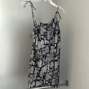 Zara mini black and white dress
